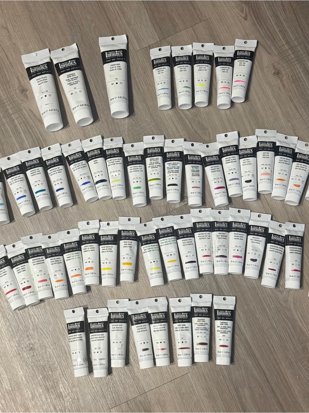 53 Liquitex Heavy Body Acrylic Paint Tube Set — Assorted Colors